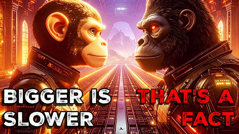Pip Stoneback and Rook Stoneback face off in the castle hall before the Eternal Ember Cup, two brothers and rivals standing eye to eye on a glowing race track, the smaller, quicker chimp on the left and the massive, red-eyed gorilla on the right.